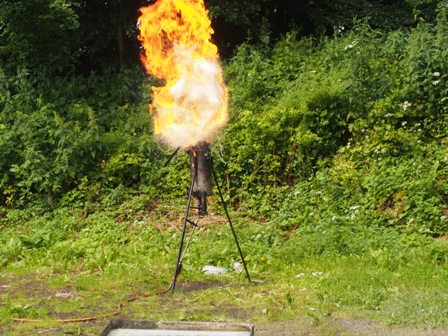 Feuerlöschervorführung