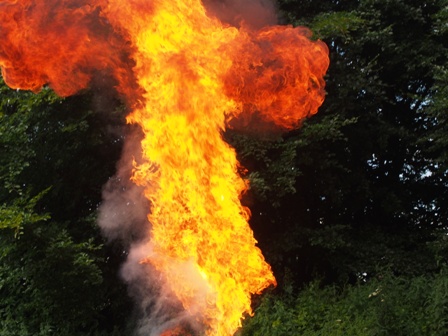 Feuerlöschervorführung