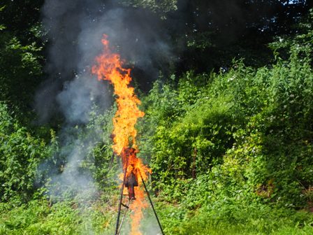 Feuerlöschervorführung