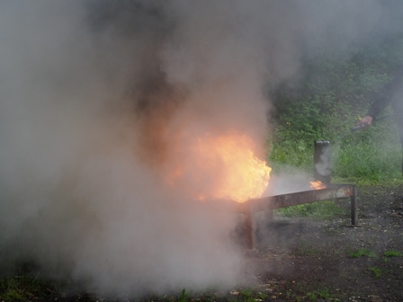 Feuerlöschervorführung