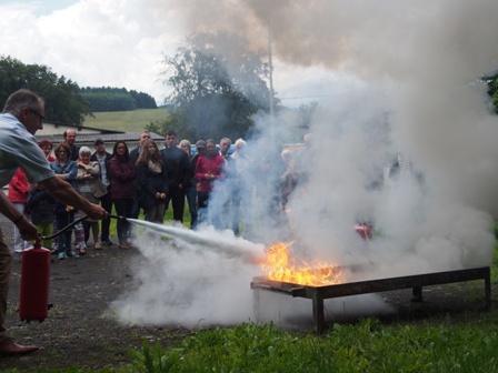 Feuerlöschervorführung