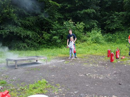 Feuerlöschervorführung