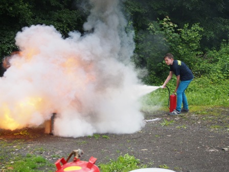 Feuerlöschervorführung