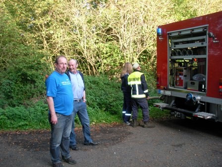 Gemeinschaftsübung am Tennishaus Dockweiler mit der FFW Dreis-Brück am 04.10.2014