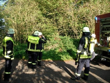 Gemeinschaftsübung am Tennishaus Dockweiler mit der FFW Dreis-Brück am 04.10.2014