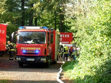Gemeinschaftsübung am Tennishaus Dockweiler mit der FFW Dreis-Brück am 04.10.2014